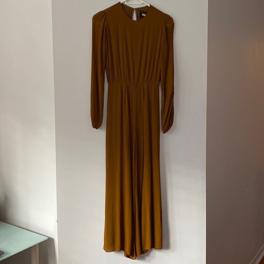 Reformation brown/tan coloured jumpsuit - never worn NWOT